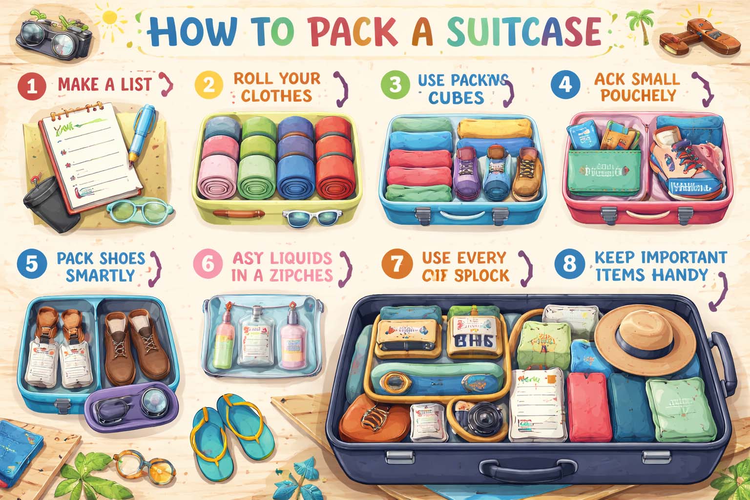 How to Pack a Suitcase