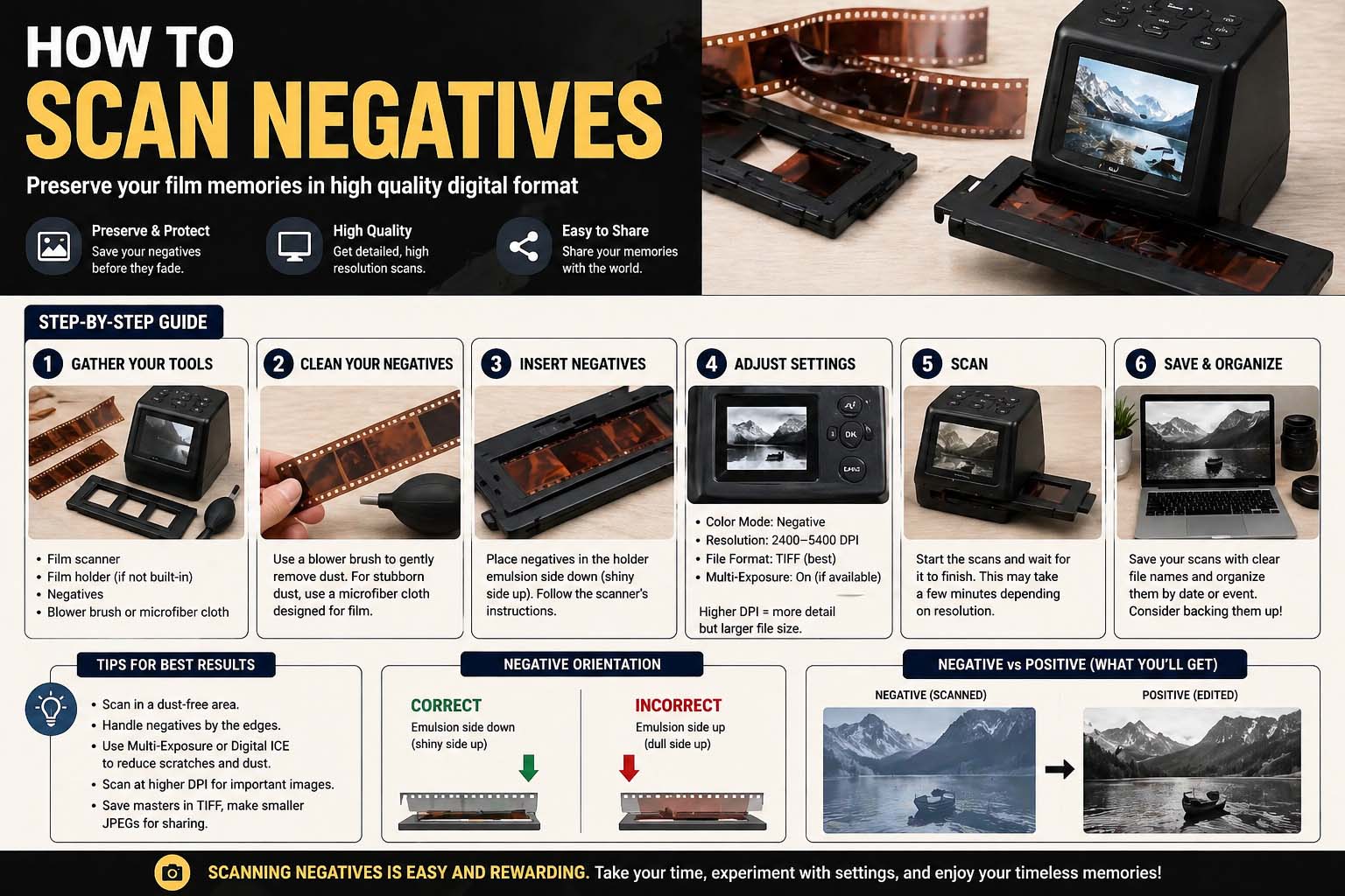 How to Scan Negatives