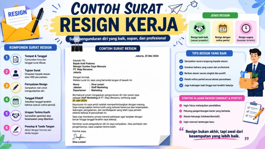 contoh surat resign kerja