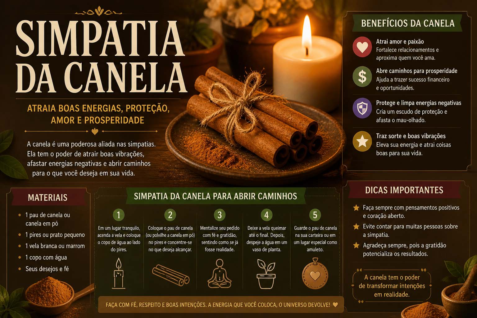 Simpatia da Canela