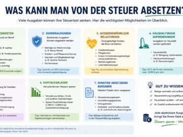 was kann man von der steuer absetzen