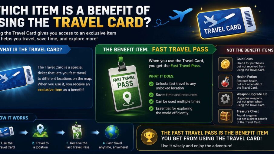 which item is a benefit of using the travel card?