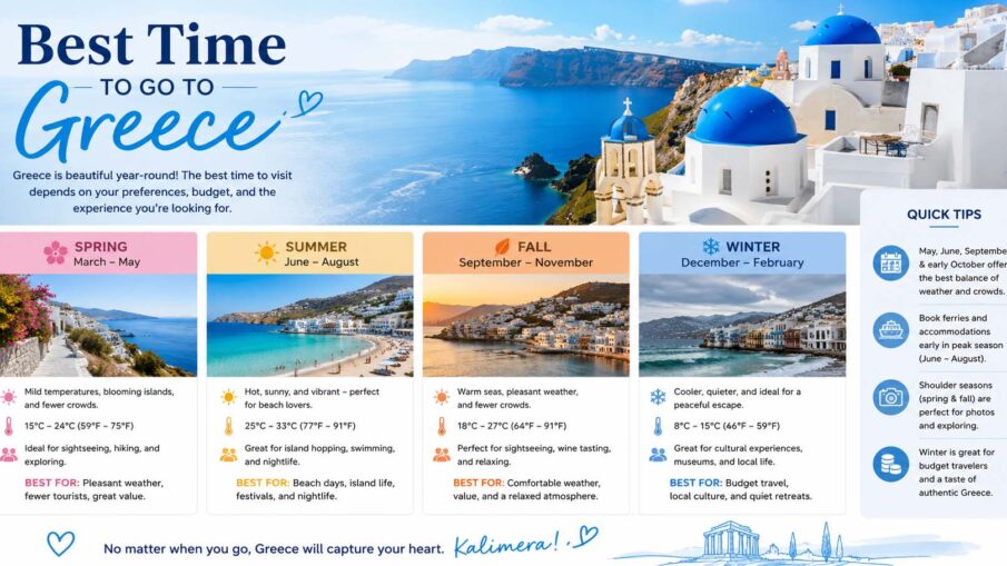 best time to go to greece