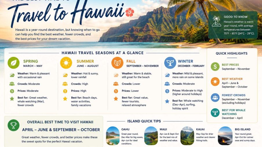 best time to travel to hawaii