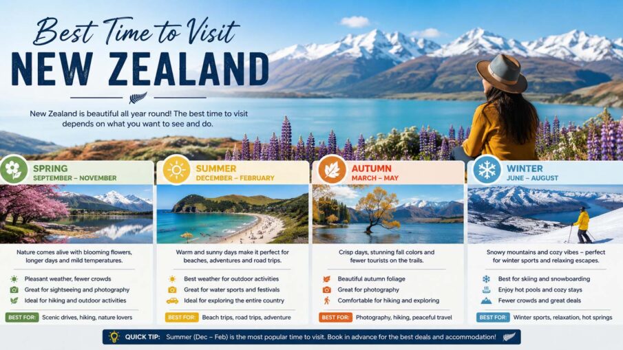 best time to visit new zealand