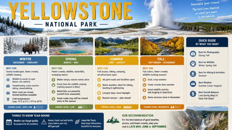 best time to visit yellowstone