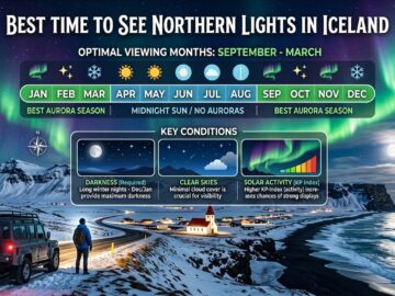 best time to see northern lights in iceland