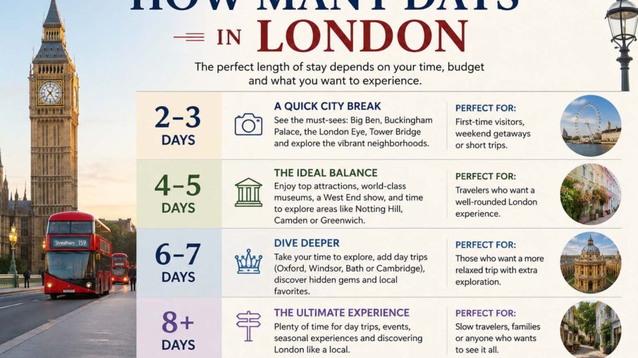 how many days in london