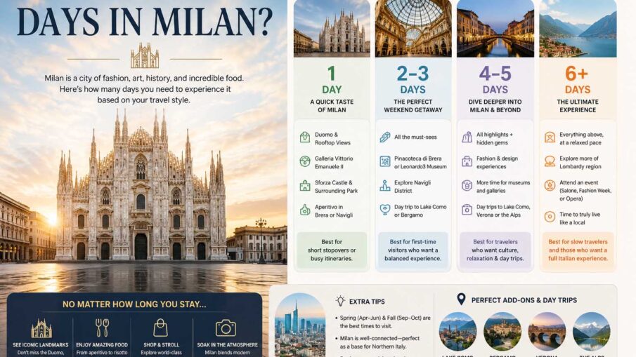 how many days in milan