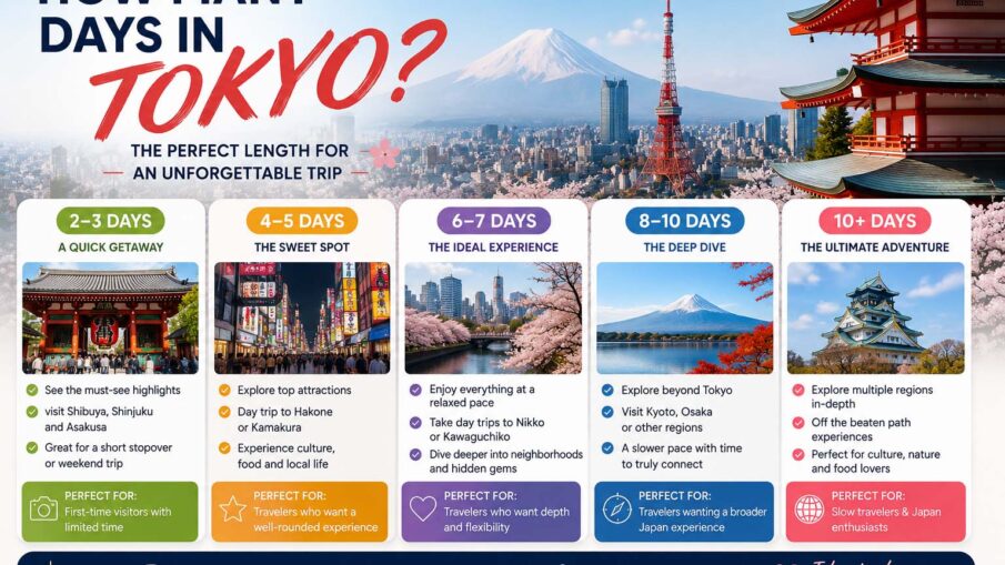 how many days in tokyo