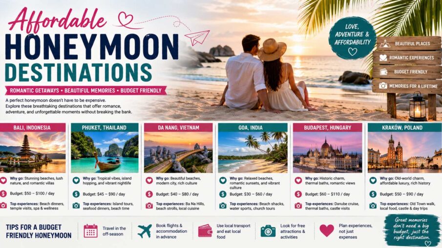 affordable honeymoon destinations