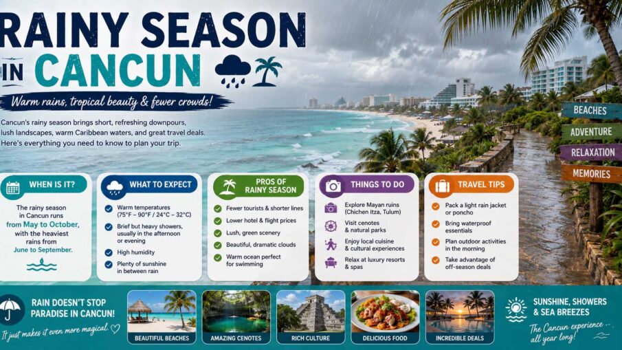 rainy season in cancun